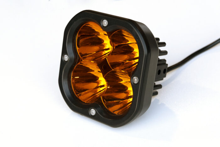 Code 4 LED 5 inch 80 watt Amber Pod light, Spot pattern (C4-W-0580-SA)