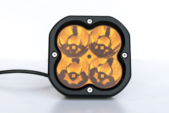 Code 4 LED 5 inch 80 watt Amber Pod light, Spot pattern (C4-W-0580-SA) - Image 5